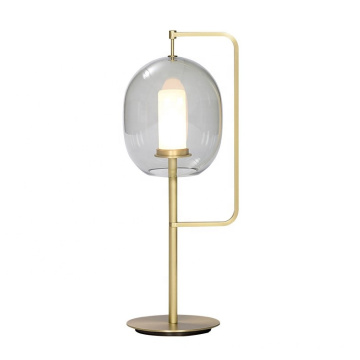 Moderne Nachttischlampe Italien-Design-einfache Metallglas-Tischlampe für Hotel